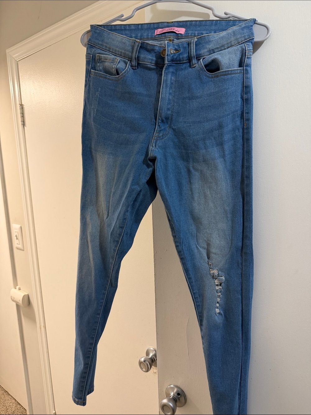 Women  Blue Distressed Jeans